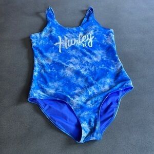 HURLEY tie dye one piece swimsuit
